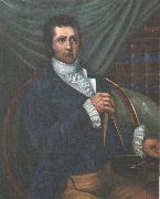 This Portrait of Mackenzie with a am matching in hand emphasize his importance as kartlaggare and upptackare unknow artist